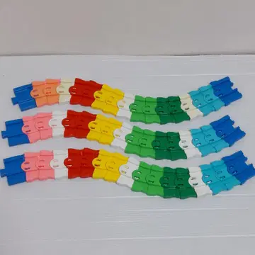 컬러풀 마가 레일 3개 세트 (1개에 얼룩 있음)