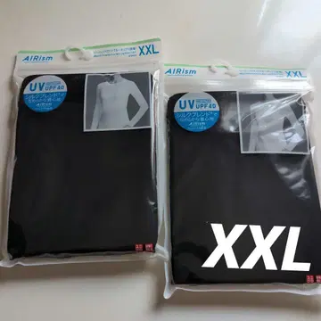 UNlQLOAIRism UV컷 크루넥 T 블랙 XXL 2장 실크