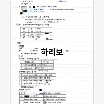 중세국어 문법 정리노트 | 학습/사전/참고서 | 번개장터 중고거래