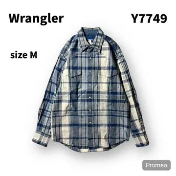 [ 즉시 구매 OK ] Wrangler 긴팔 웨스턴 셔츠 사이즈 M 블루