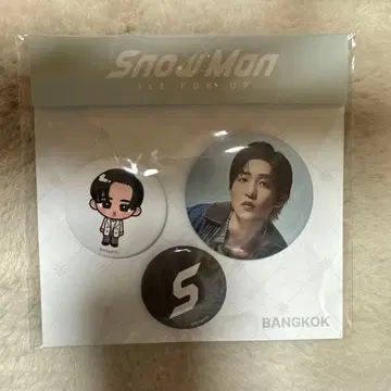 Snow Man 1st POPUP 메메 캔뱃지