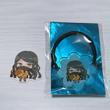 뉴 단간론파 V3 카페 머리끈 스티커 마키 시 시세이