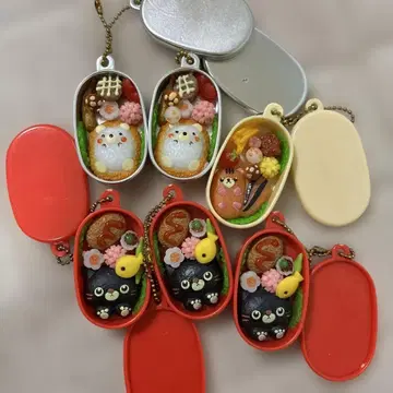 동물 캐릭터 도시락 캡슐 토이 6개 세트