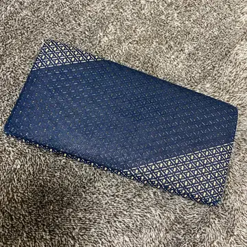 인덴야 인덴야 기하학 패턴 네이비 장지갑