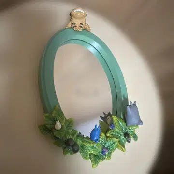 지브리 이웃집 토토로 벽걸이 거울 레트로