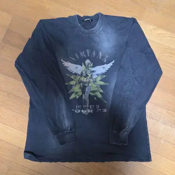 NIRVANA 밴드론T 긴팔 밴드셔츠