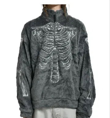 doublet GLOWINTHEDARK SKELTON 플리스 자켓