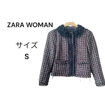 ZARA WOMAN 자라 우먼 트위드 자켓 레이스 S 사이즈