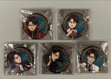 진격의 거인 리바이 벌스데이 글리터 캔뱃지 가라오케의 철인