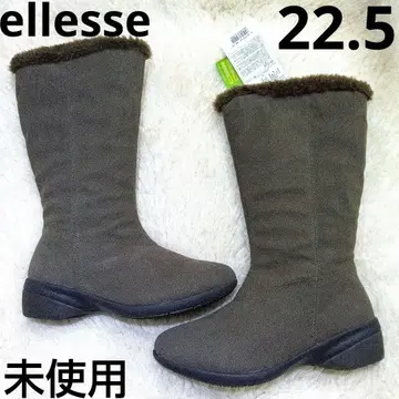 미사용 엘레쎄 세미 롱 부츠 윈터 부츠 보아 카키