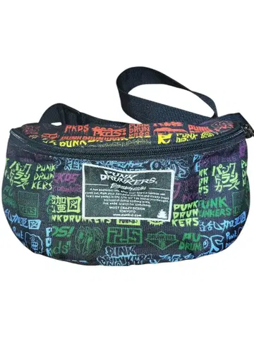 레어 펑크 드렁커스 힙색 바디백