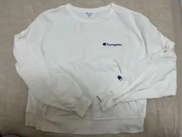 Champion Reverse Weave 모델 화이트 맨투맨 M