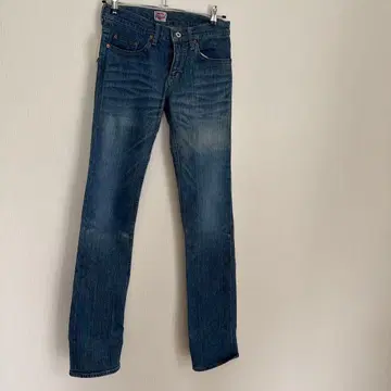 스트레이트 데님 사이즈 2 다크 블루 무차차 새상품