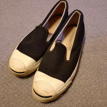 90s USA제 컨버스 잭 퍼셀 블랙 슬립온 빈티지