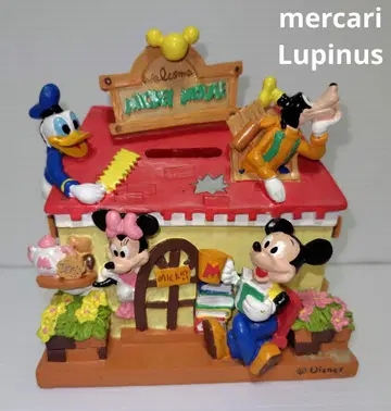 레어! 미키마우스의 집 피규어 저금통 디즈니 DISNEY