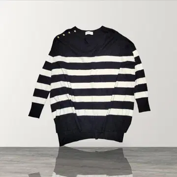 SLOBE IENA 숄더 골드 버튼 오버 사이즈 니트 빅