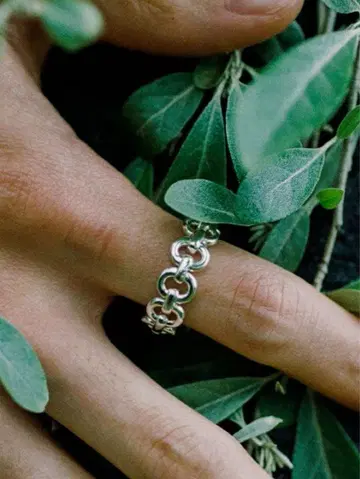 Llife RIPPLE CHAIN RING 18호