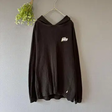 앤드선즈 [L] 존재감 있는 후드 로고 성숙 캐주얼 남성용 와플 후드티