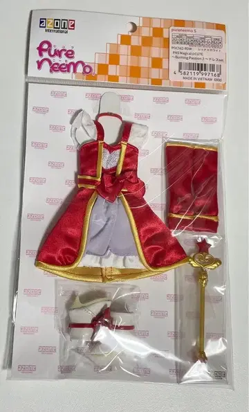 버닝 패션 드레스 세트 빨흰