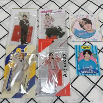 A!group 스에요시 세이야 캔뱃지 프로필 카드 아크릴 스탠드 세트