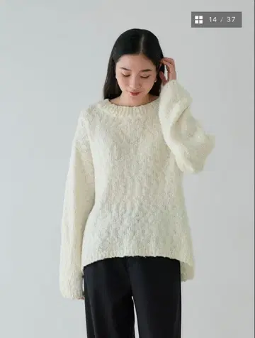 crewre 로빙 슬라브 루즈 니트