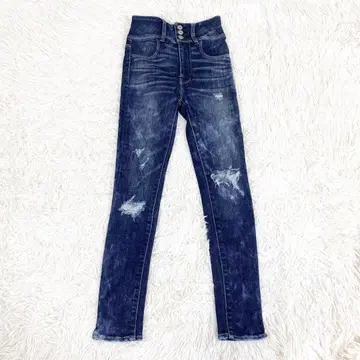 아메리칸 이글 스트레치 데님 청바지 인디고 데미지 가공