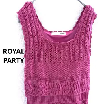 ROYAL PARTY 핑크 니트 원피스 드레스 타이트 귀여운