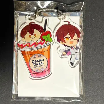 문알 Blanc 드링크 아크릴 키링 다자이 오사무