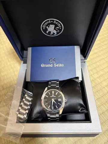 그랜드 세이코 쿼츠 손목시계 블랙 SBGV207