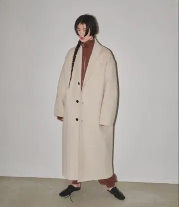 todayful 울 오버코트 36 에크루