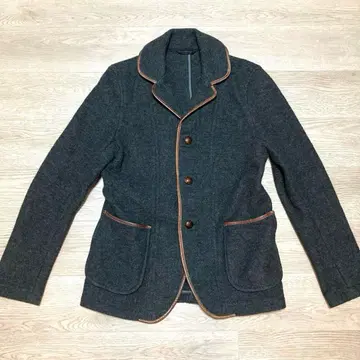 투모로우랜드 그레이 울 혼방 테일러드 자켓