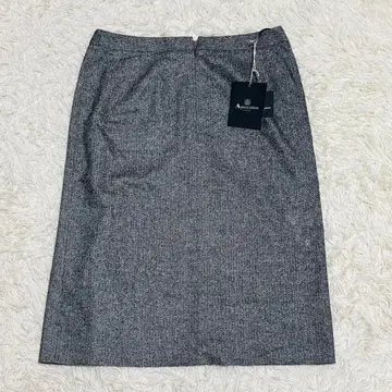 [ 미사용품 ] 아쿠아 스큐텀 스커트 헤링본 실크