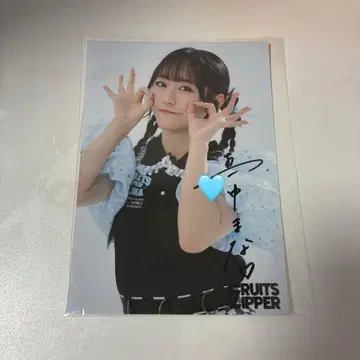 FRUITS ZIPPER 마나카 마나 사인 포함 브로마이드