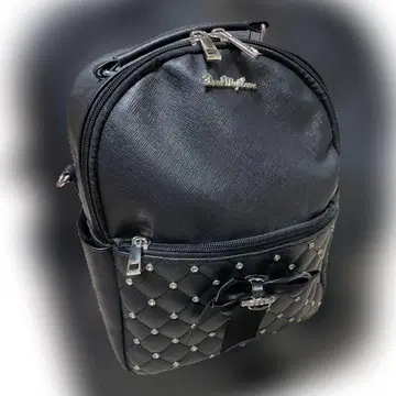 [ DearMyLove ] 펄 도트 리본 비쥬 백팩