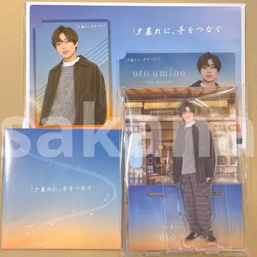 황혼에 손을 잡다 아크릴 스탠드 스티커 카드 세트 나가세 렌 3점 세트