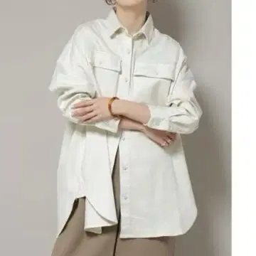 Healthy DENIM Almond 텐셀 데님 오버 셔츠/