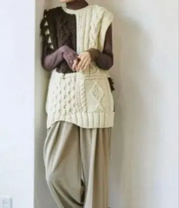 TODAYFUL/투데이풀 패치워크 핸드 니트 베스트