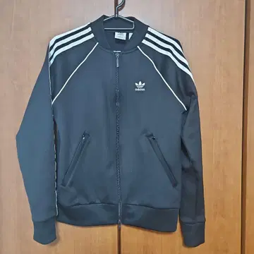 adidas 트랙 자켓 블랙 스트라이프 저지