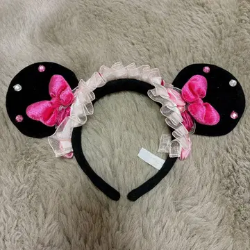 도쿄 디즈니 리조트 미니 머리띠 장미