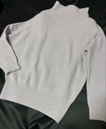 연보라 울 100% 긴팔 니트 스웨터 F 사이즈