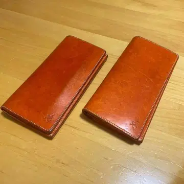 가죽제 심플 장지갑 2개 세트