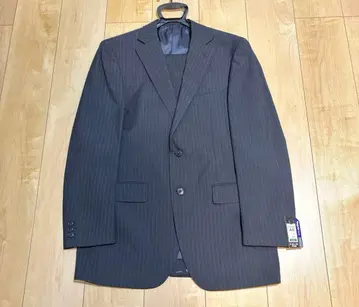 [ 새상품 ] 비즈니스 정장 A6 네이비 스트라이프 워시 블루