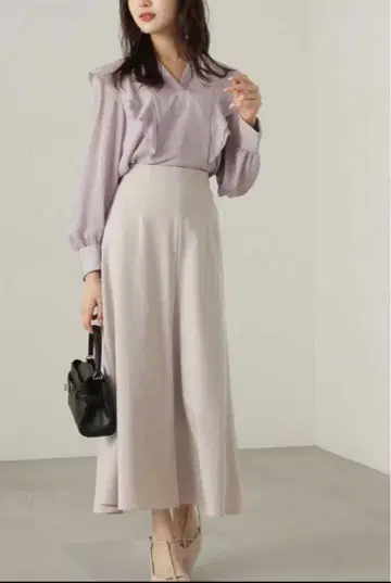 [ 택 포함 미사용 새상품 ] 페이크 스웨이드 머메이드 스커트 M