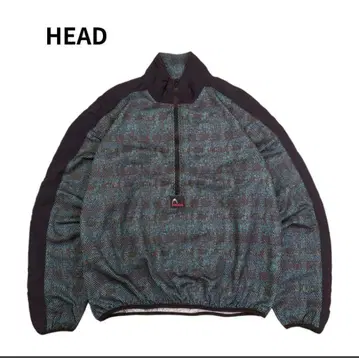 90s USA HEAD 하프 지퍼 풀오버 나일론 자켓