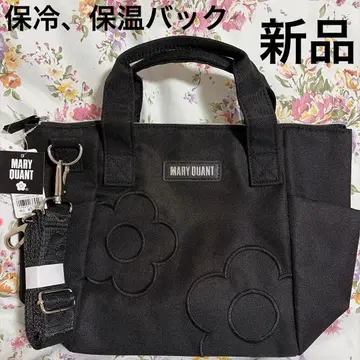 MARY QUANT 보냉 보온백 데이지 자수 마리콴트 토트백