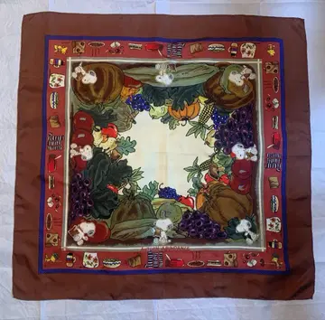 스누피 실크 스카프 이탈리아제