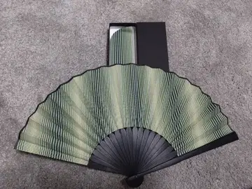 오구라 오리 시마시마 부채 & 케이스 포함