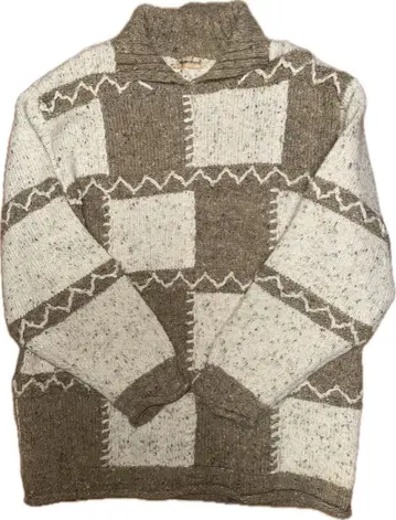 Memoreed 패턴 편직 터틀넥 니트