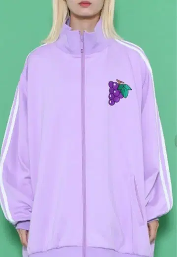 PUNYUS 푸뉴즈 후드 저지 탑 포도 라이트 퍼플 사이즈 2