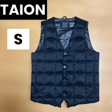 TAION 블랙 다운 베스트 S 사이즈